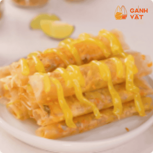 bánh tráng cuốn bơ